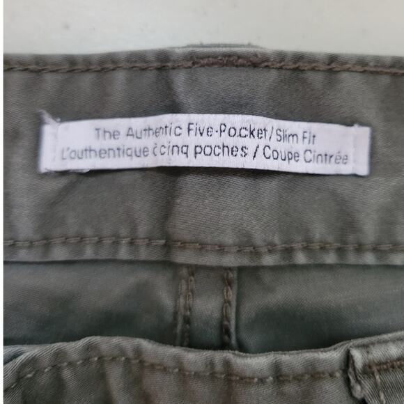 Calvin Klein‎ Olive Green Authentic Five Pocket Slim Fit Jeans Utility Fall- 29 - Picture 3 of 6